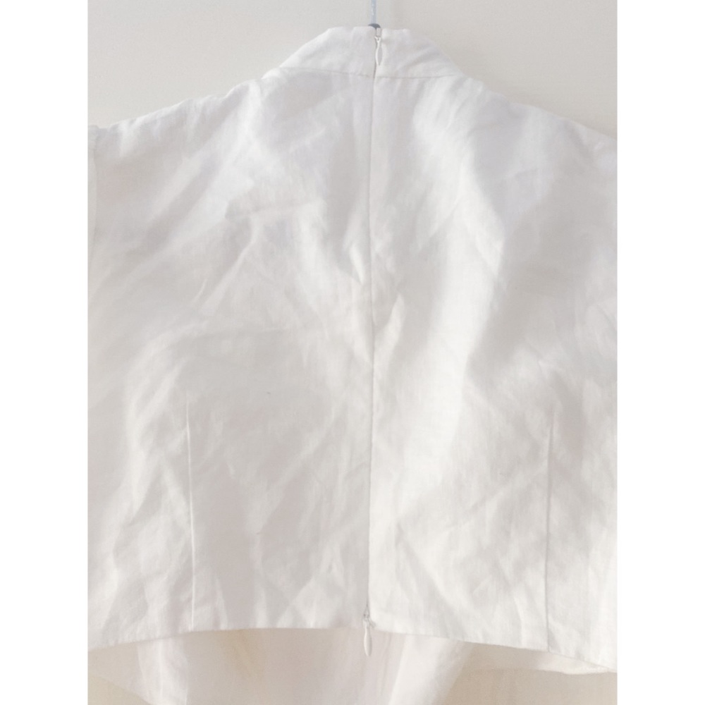 Zimmerman Zinnia Bow Cutout Short Dress White - Picture 12 of 16